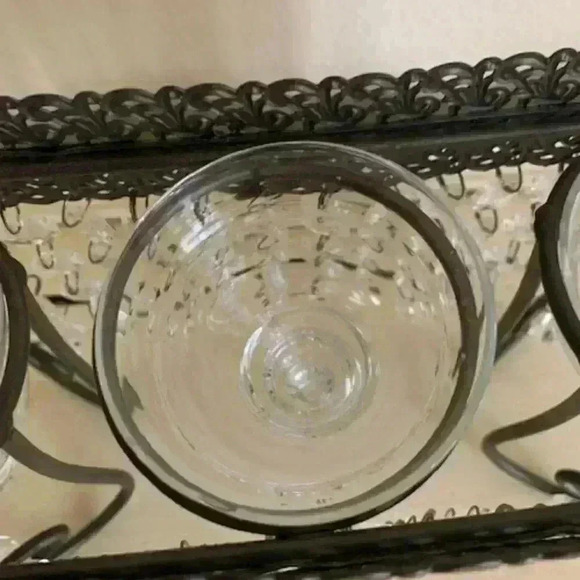 Vintage Candleholder with Crystals - Picture 3 of 7